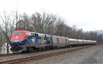 AMTK 108 heads west on train 43 The Pennsylvanian